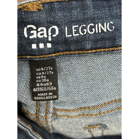 Gap Jeans Women's Size 4/27 Regular Fit Favorite Skinny Mid Rise Medium Wash - Picture 8 of 8